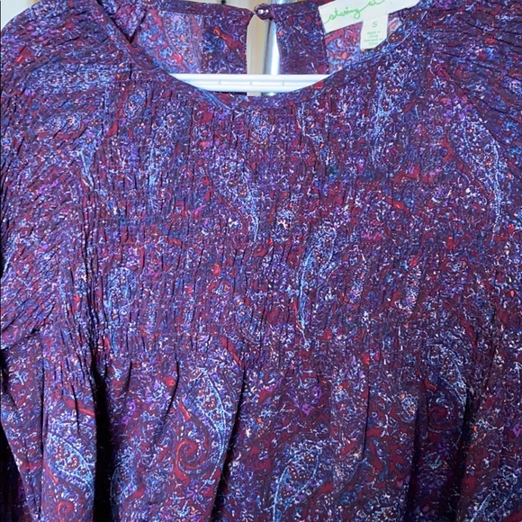 Urban Outfitters Purple Paisley Crop Top - Picture 4 of 6